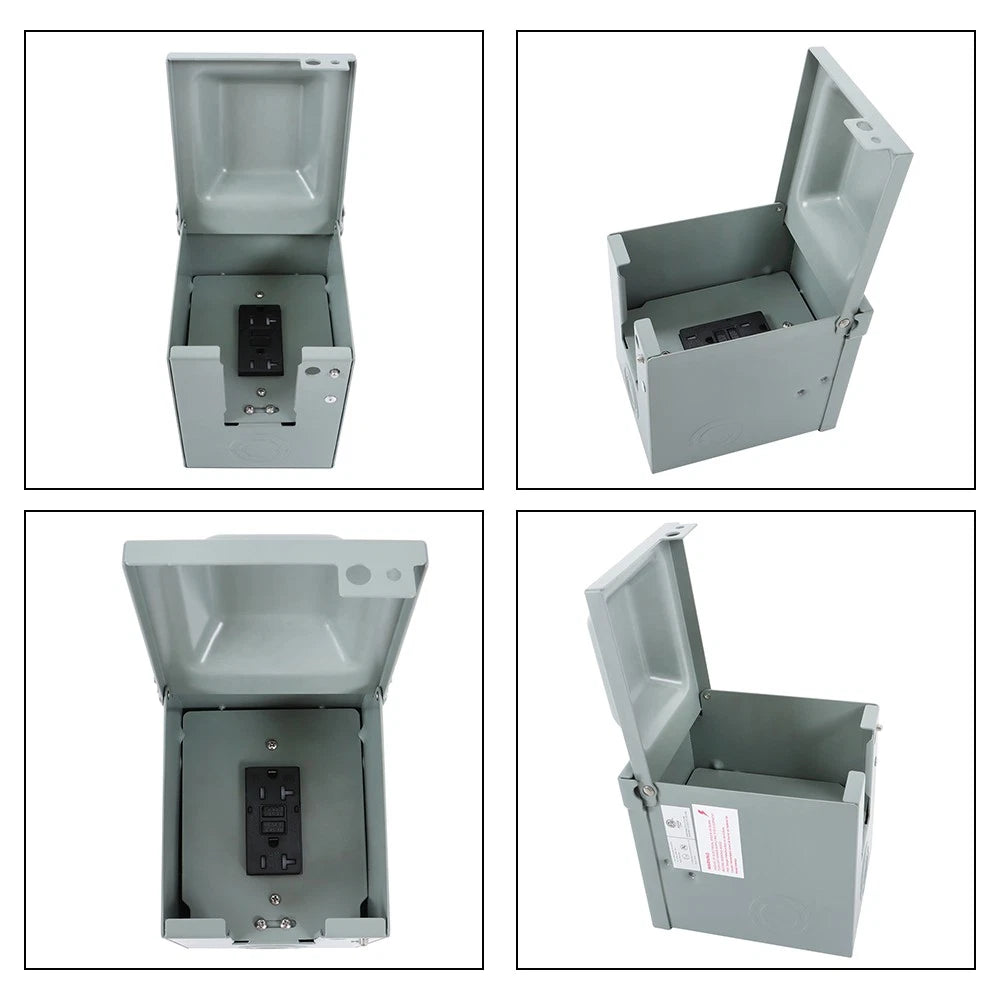3R Enclosure 20 Amp GFCI Receptacle for Outdoor Outlet Box