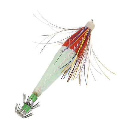 Luminous Wooden Shrimp Squid Hook Fake Bait (6g/8cm)