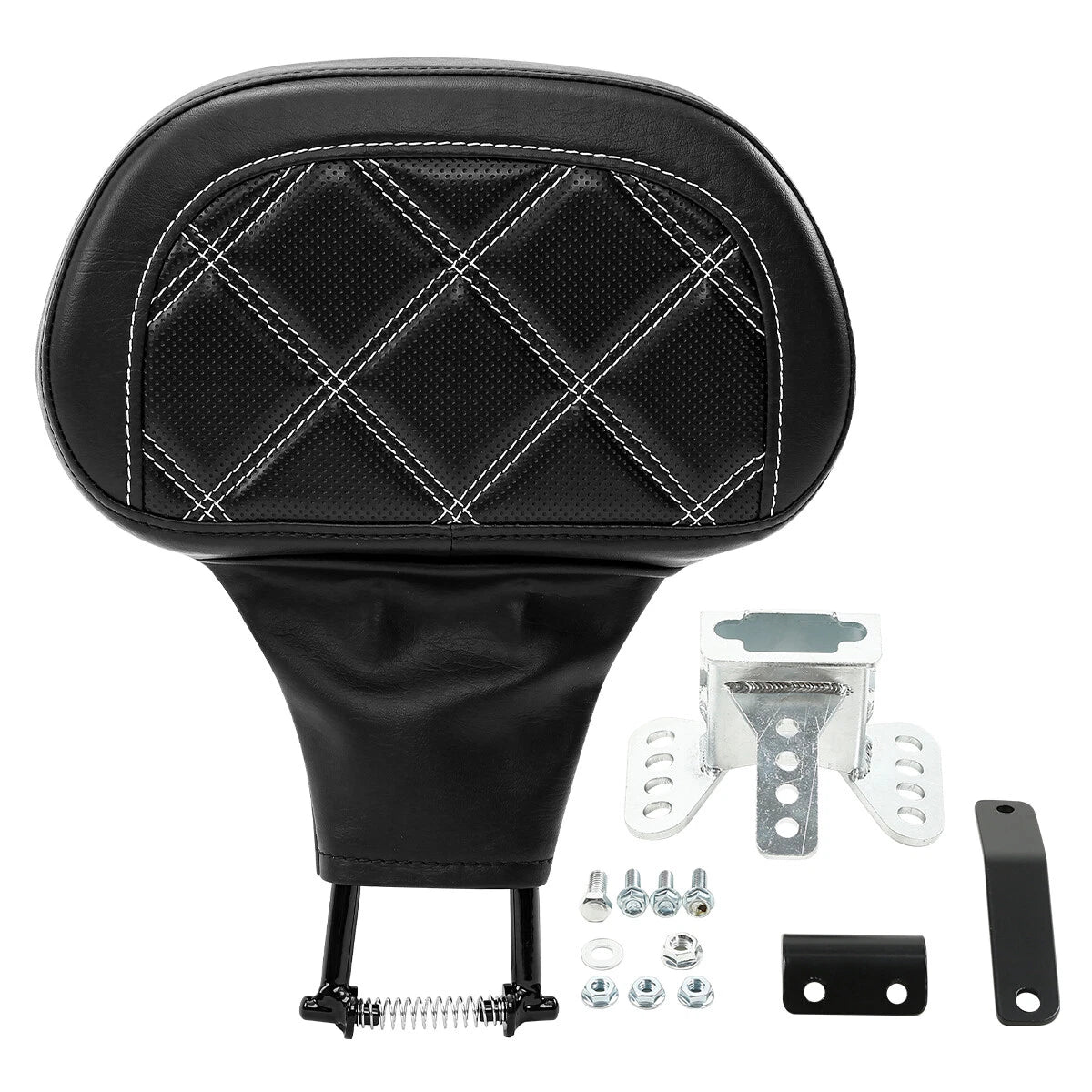 Black Driver Backrest Pad for Harley Road Electra Street Glide FLHX (1988–2023)