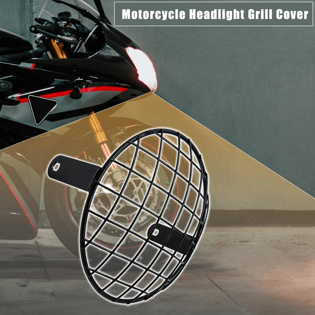 Headlight Mesh Grill Cover for Harley (7.8")