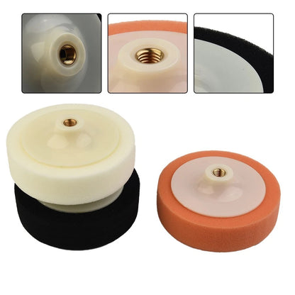Set of 3 Polishing Sponge Waxing Buffing Pads for Car Polisher Tool