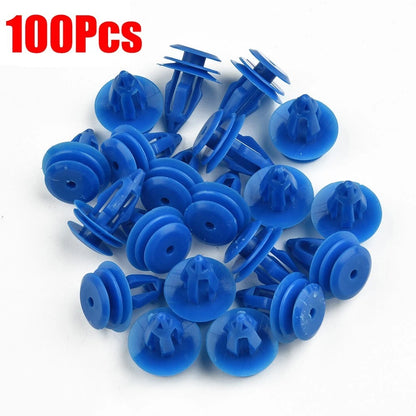 Set of 100 Blue Moulding Clips for Range Rover