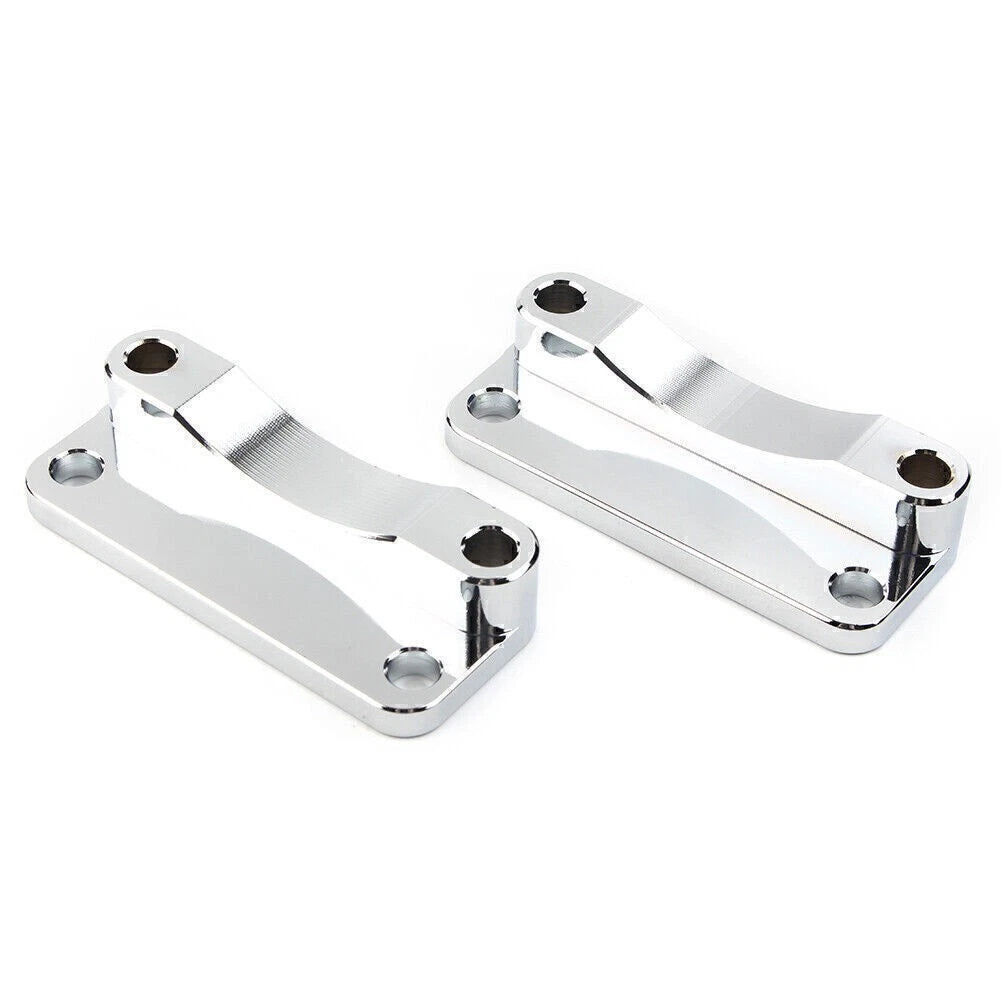 Front Fender Spacer Bracket Kit Chrome for Harley Electra Street Glide (2003–2013)