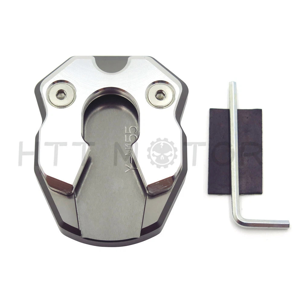 Side Pad Kickstand Extension Plate for Yamaha N-MAX155 (2015–2018) Gray