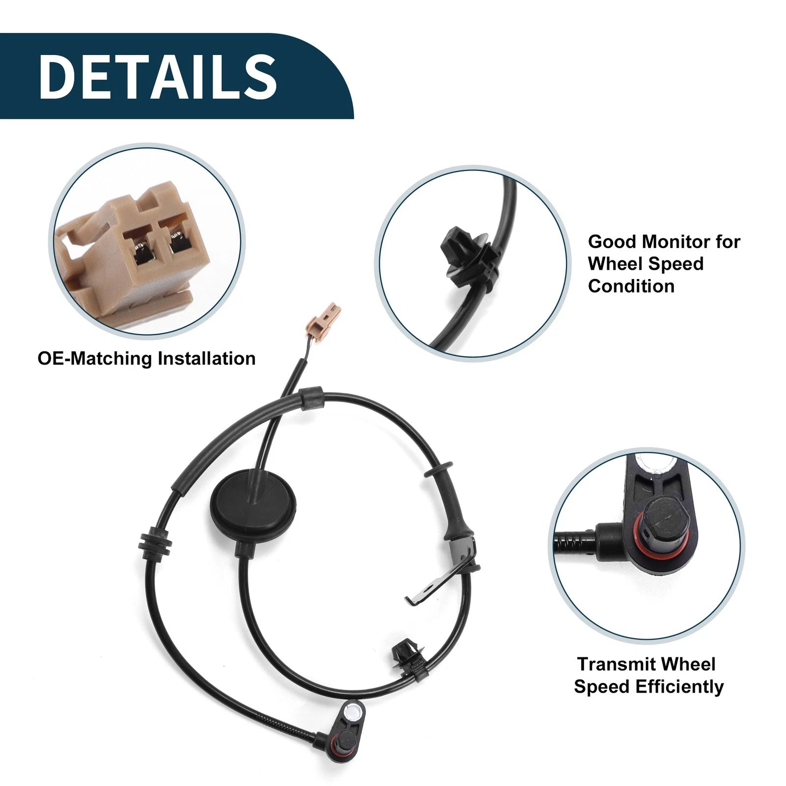 ABS Wheel Speed Sensor No. 599301W000 for KIA RIO (2012–2017)