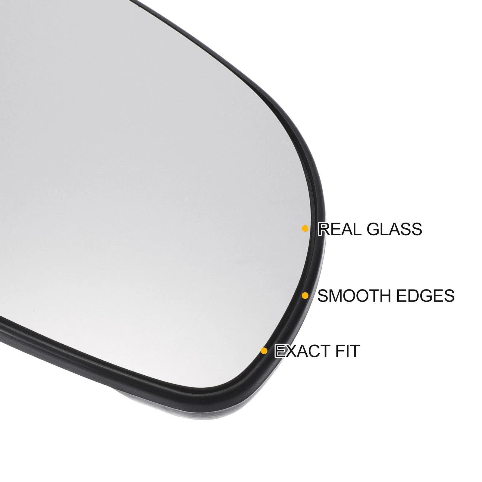 Right Side White Mirror Glass for Citroen Saxo (1995–2003)