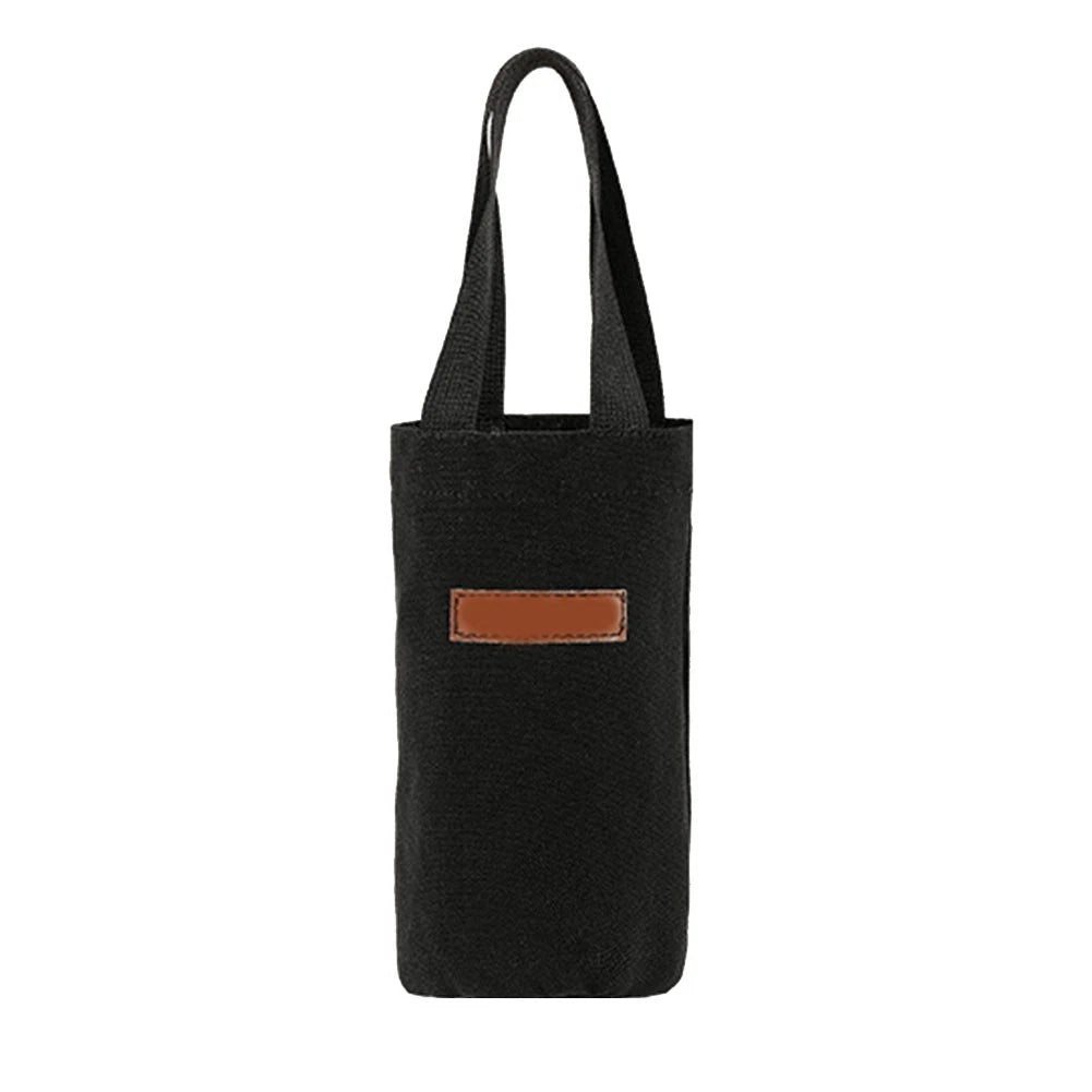 Canvas Protective Water Bottle Bag for Insulated Mugs and Glass Cups