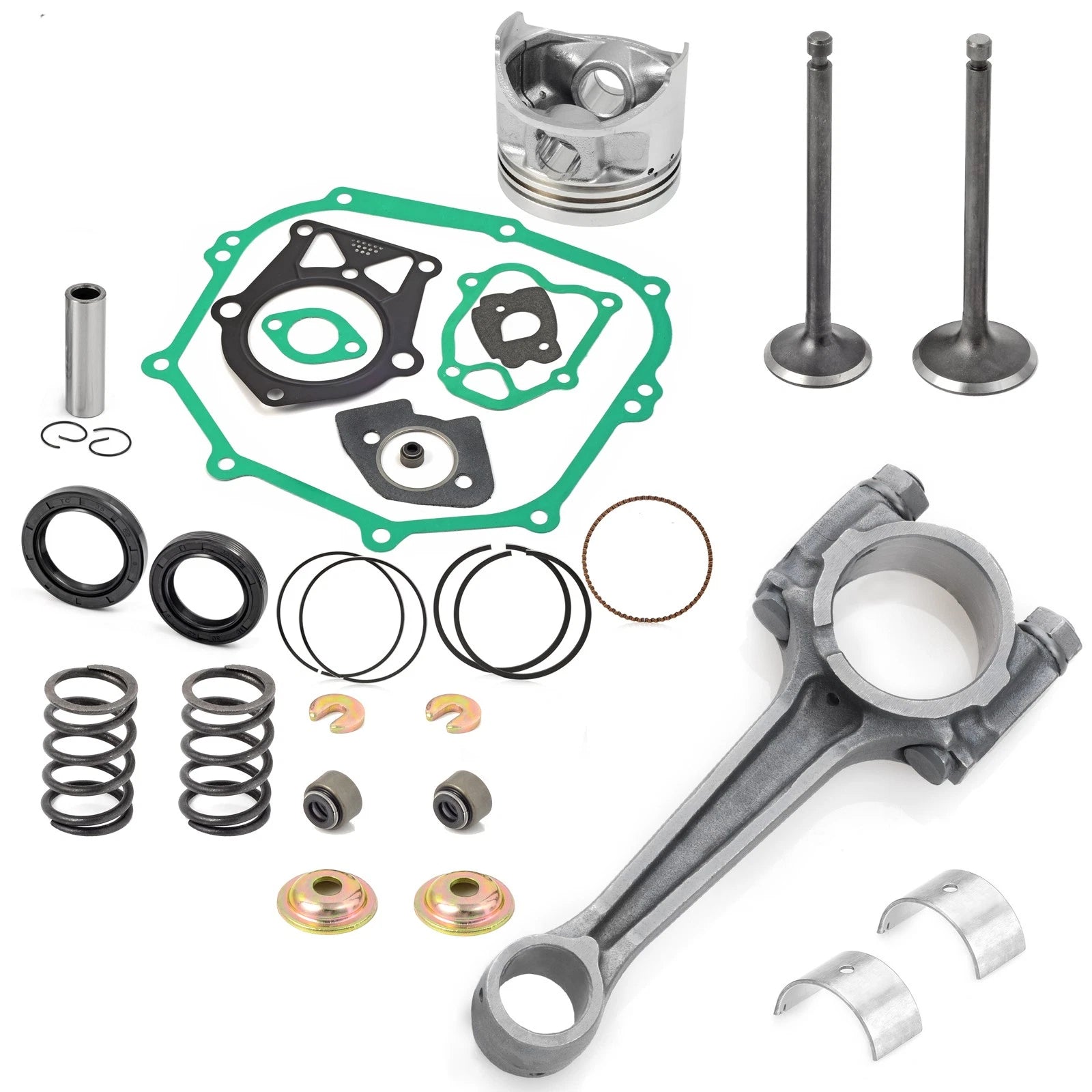 STD Piston, Intake/Exhaust Valve, Connecting Rod for Yamaha G14A (1995–1996)