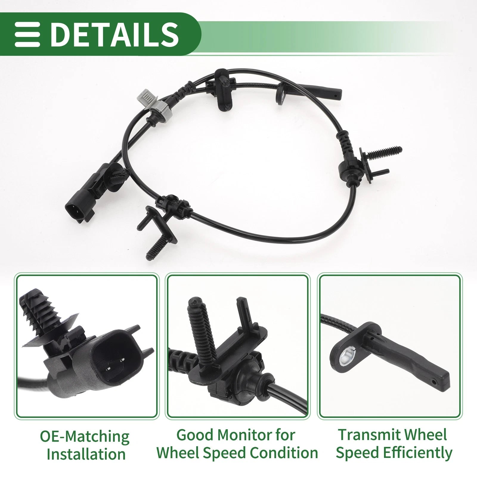 ABS Wheel Speed Sensor No. 23378112 for Cadillac CT6 (2017–2020) Rear Left