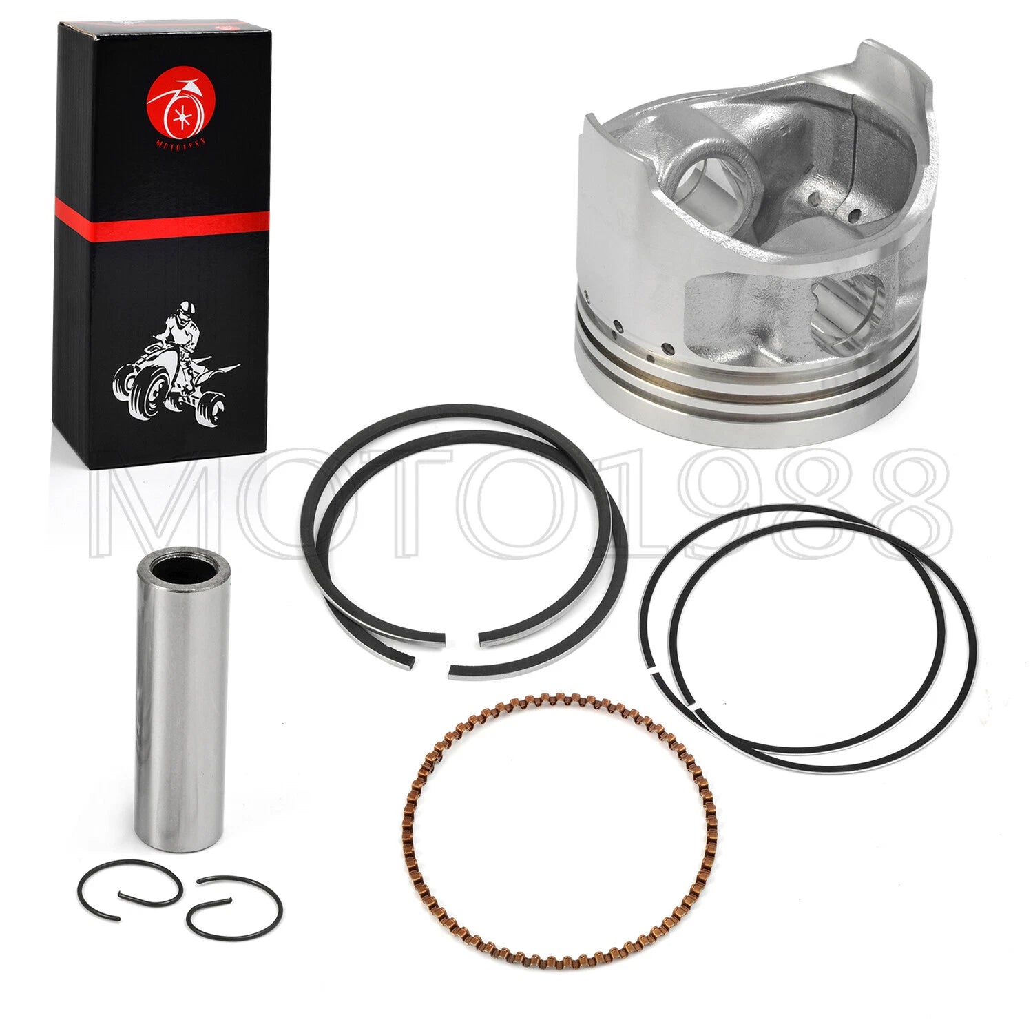 Piston & Ring Kit .25mm Oversize for Yamaha Golf Cart G2 G5 G8 G9 G11 (1990–2006)
