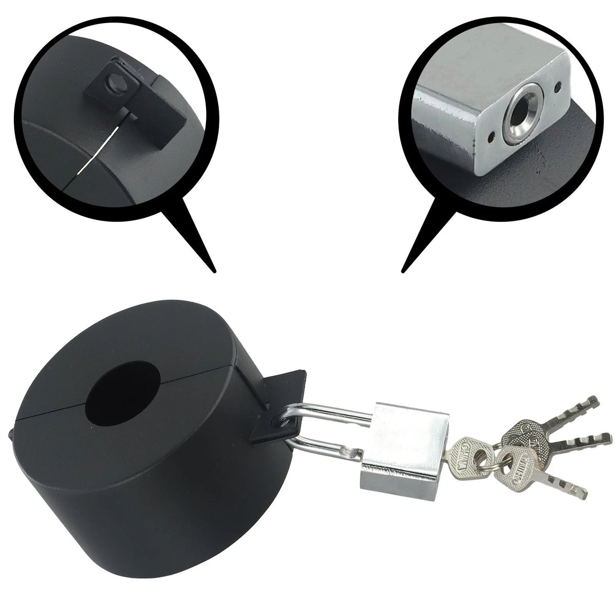 Stainless Steel Door Handle Lock and Knob Lock Out Device for Increased Safety