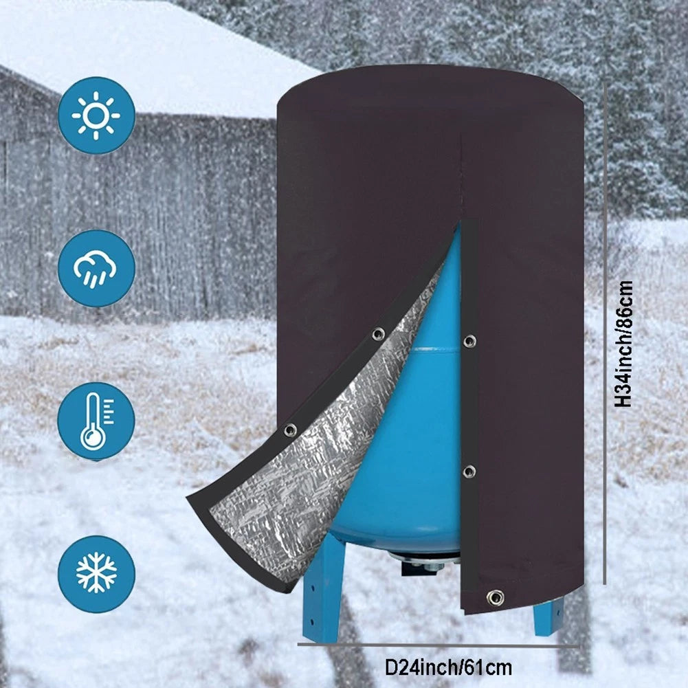 Protective Winter Cover for Outdoor Fountain Pressure Pump (24-34in)