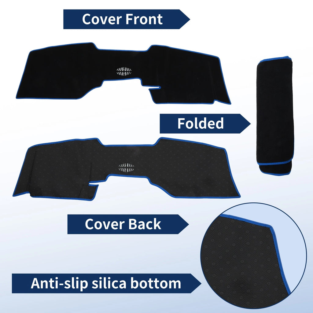 Dash Cover for Mazda CX-60 (2024–2026) Black with Blue Edge