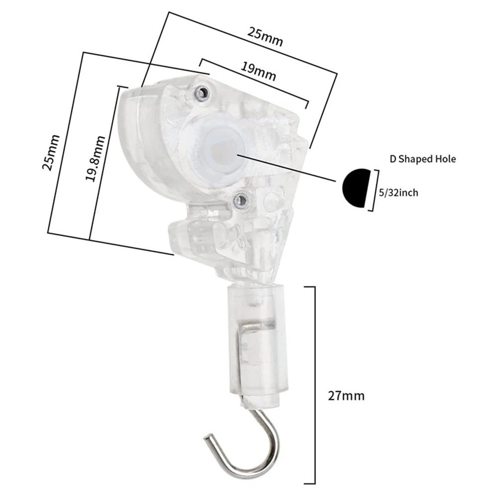 Metal Blinds Mechanisms with 2 D Shaped Gear Connectors for Replacement