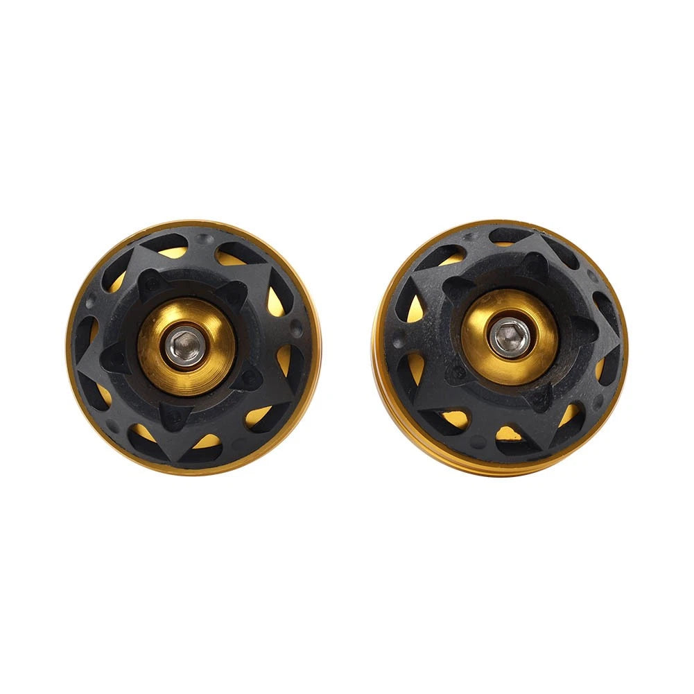 Gold Front Fork Frame Slider Wheel Crash Protection for Yamaha TMAX530 (2015–2022)
