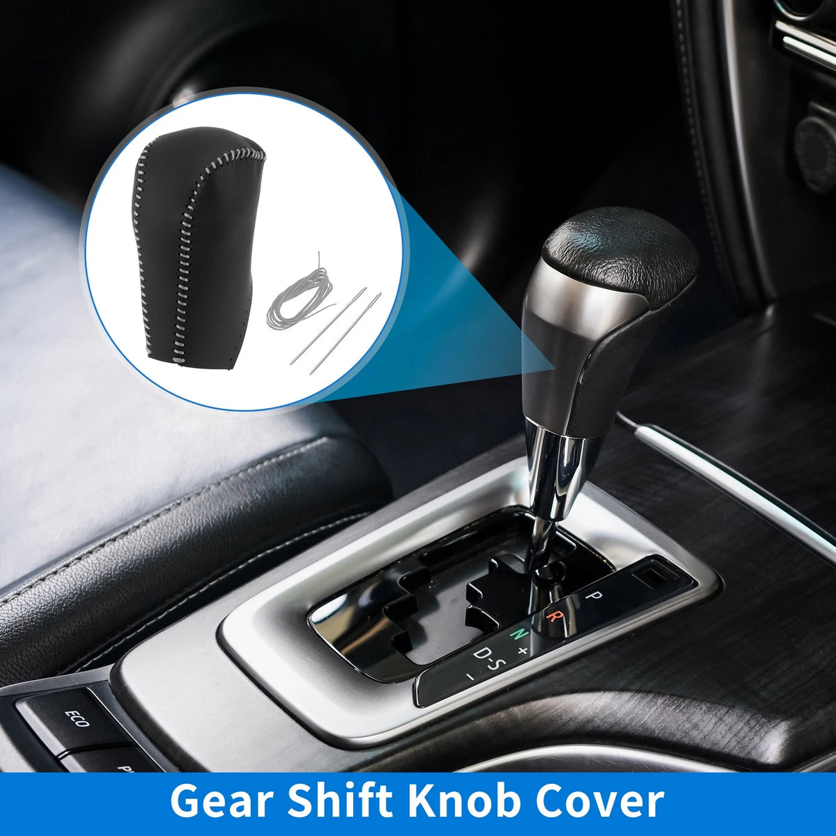 Gear Shift Knob Cover Replacement for Toyota RAV4 (2013–2016) Faux Leather