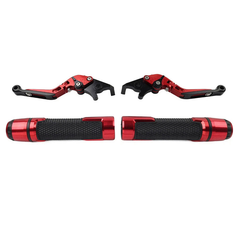 Set of 2 Red Extendable Brake Clutch Levers for Speed Triple 675 R