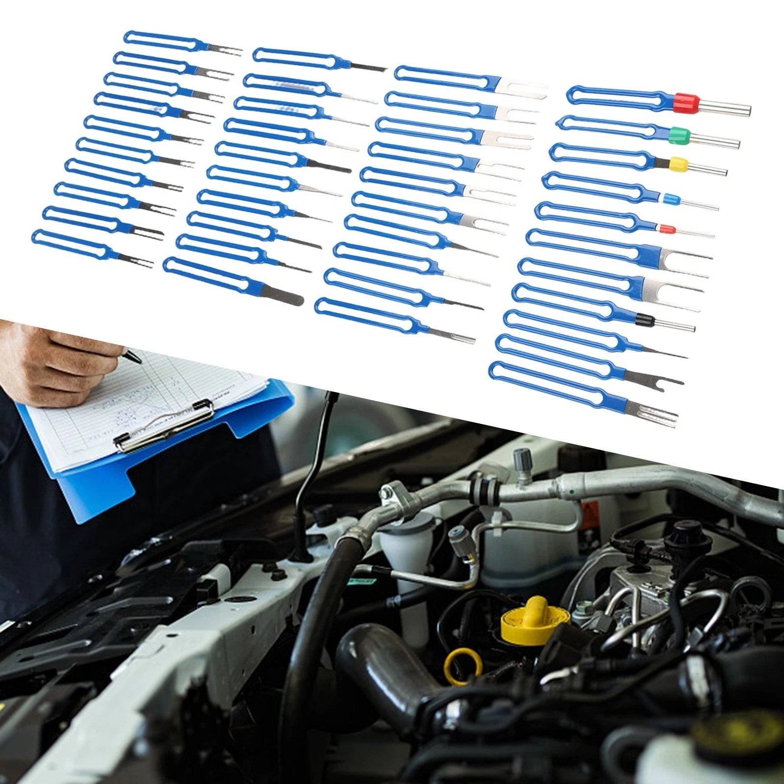 41PCS Wiring Harness Connector Terminal Tools with Storage Box