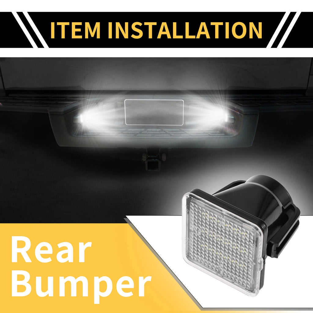 2pc License Plate Light Assembly Replacement for Toyota Tundra (2014–2019)