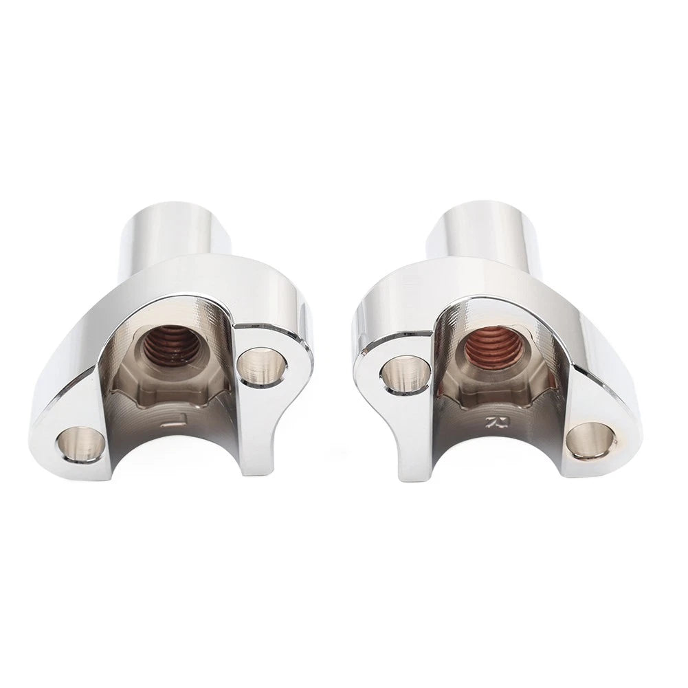 2" Chrome Straight Handlebar Risers for Harley Dyna Sportster Softail