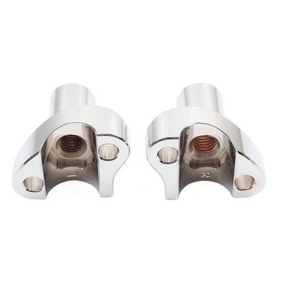 2" Chrome Straight Handlebar Risers for Harley Dyna Sportster Softail