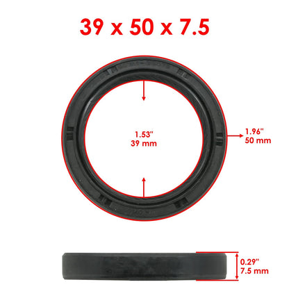 Front Wheel Ball Bearings and Seals Kit for Kawasaki KLF300 Bayou 4X4 (1989–2005)