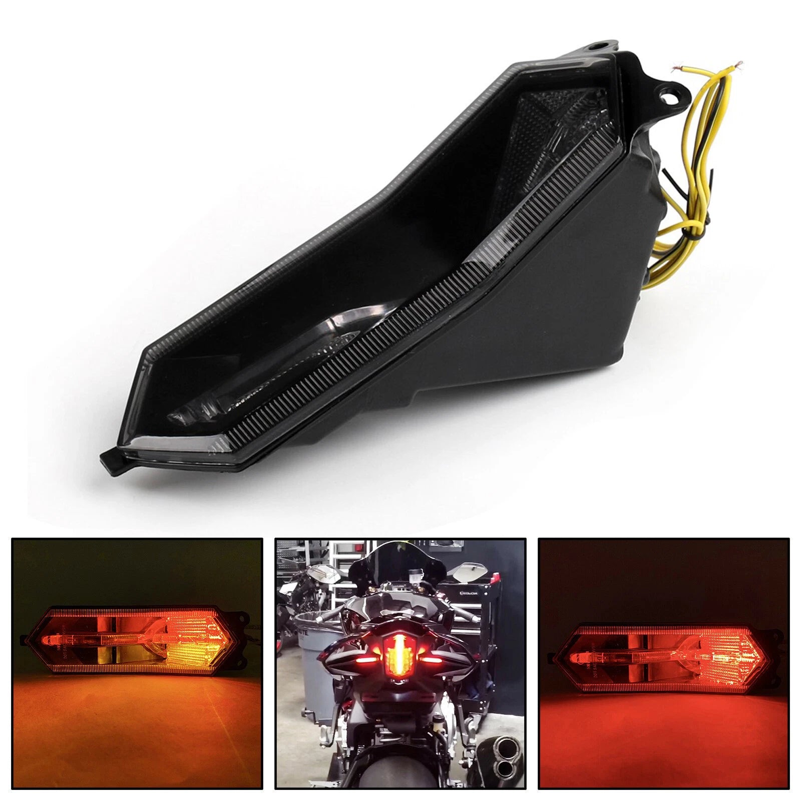 Tail Light with Integrated Turn Signals for Yamaha YZF R6 R1 R1S R7 (2015–2022)
