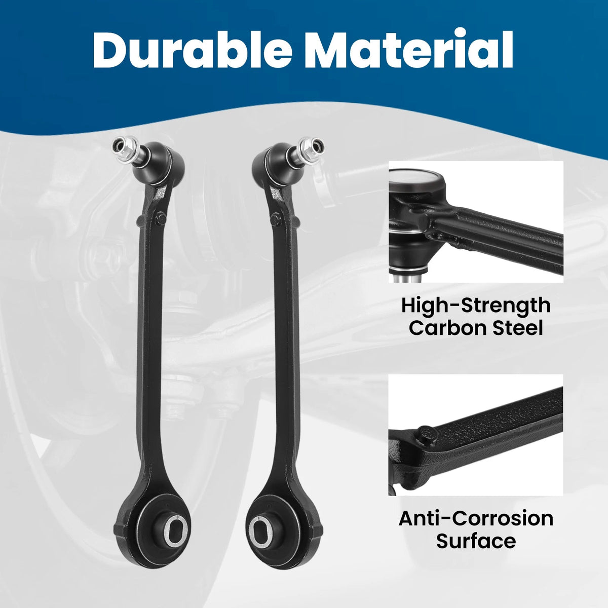 Set of 2 Front Lower Control Arms Tie Rods for Dodge Charger Challenger 300 (2005–2010)