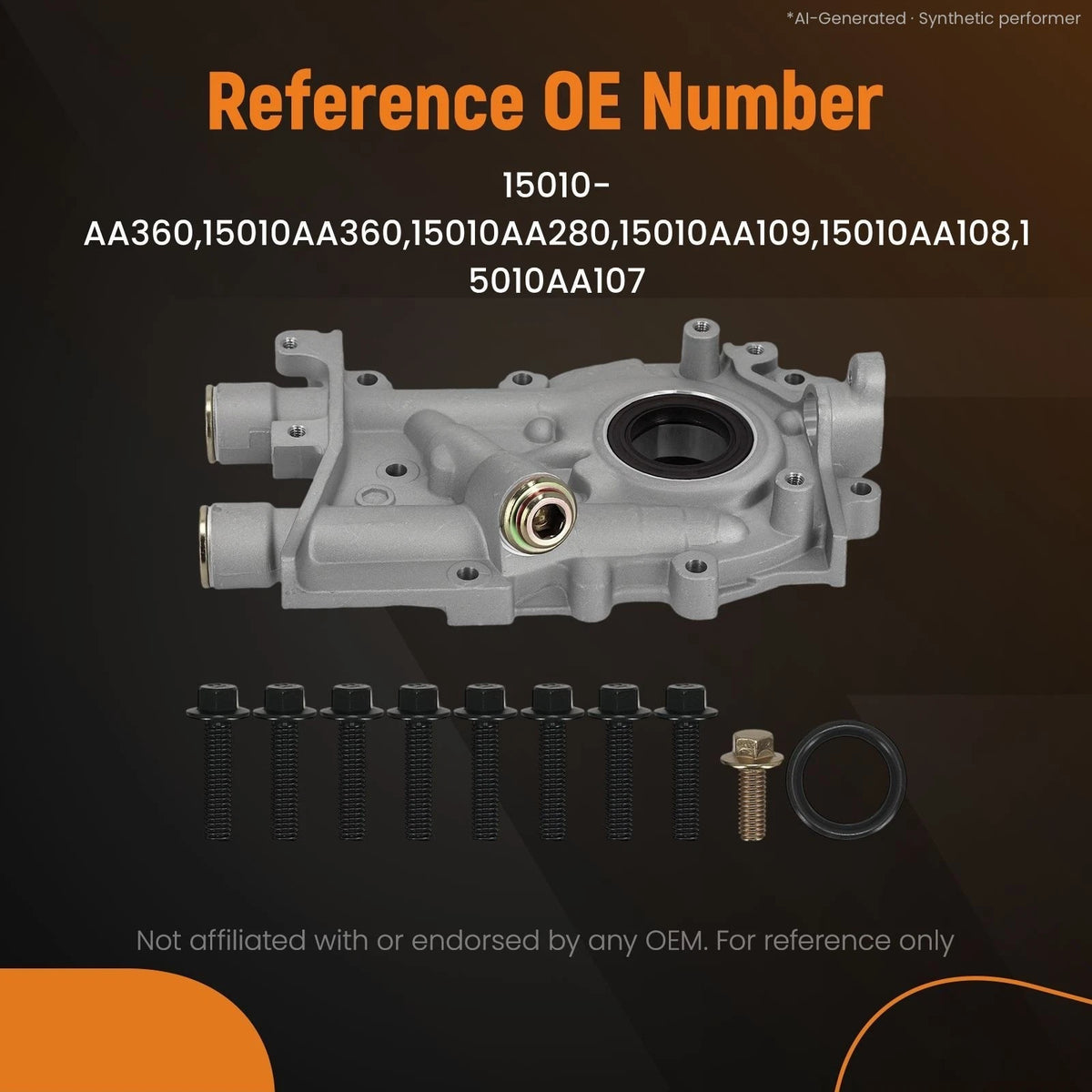 Aluminum Engine Oil Pump for Subaru Impreza (2006–2007) 15010AA360