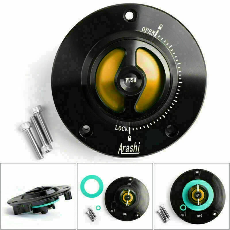 CNC Keyless Fuel Gas Tank Cap for Suzuki GSX650F/1250F/1300R Hayabusa (2007–2018)