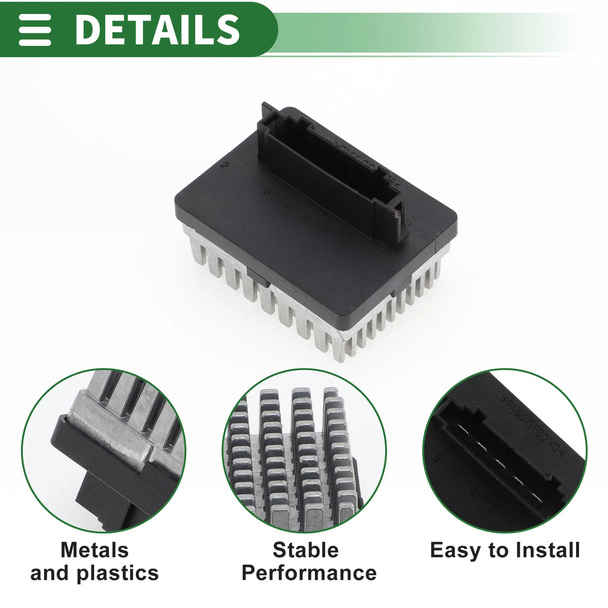 HVAC Blower Motor Resistor for Peugeot 206 (NO.1606365680)