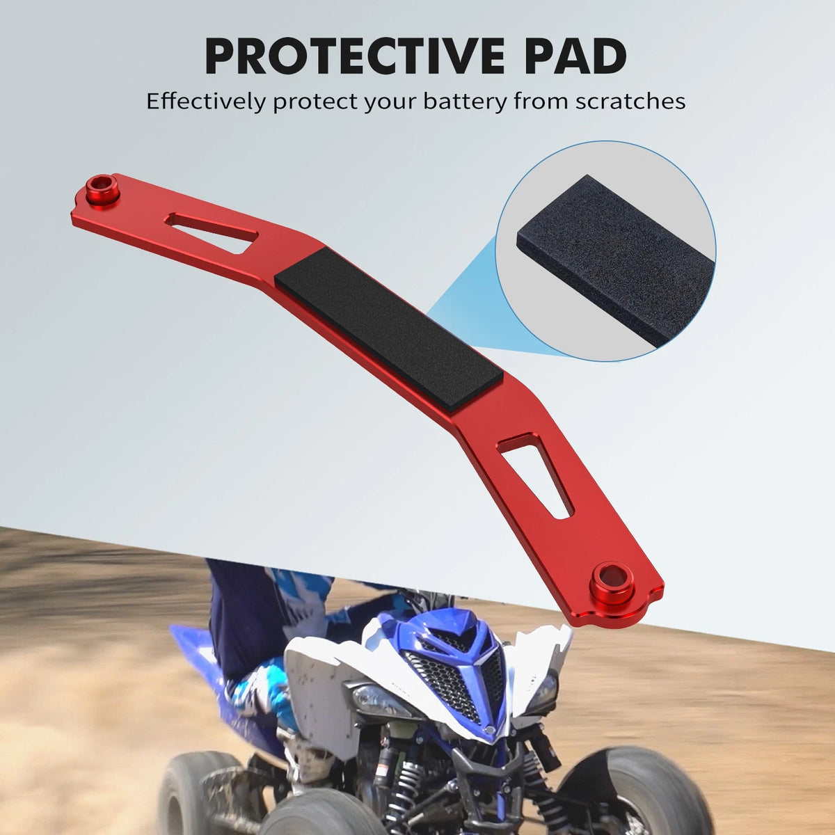 Battery Bracket Mount Holder for Yamaha YFZ450R Special Edition (2009–Present)