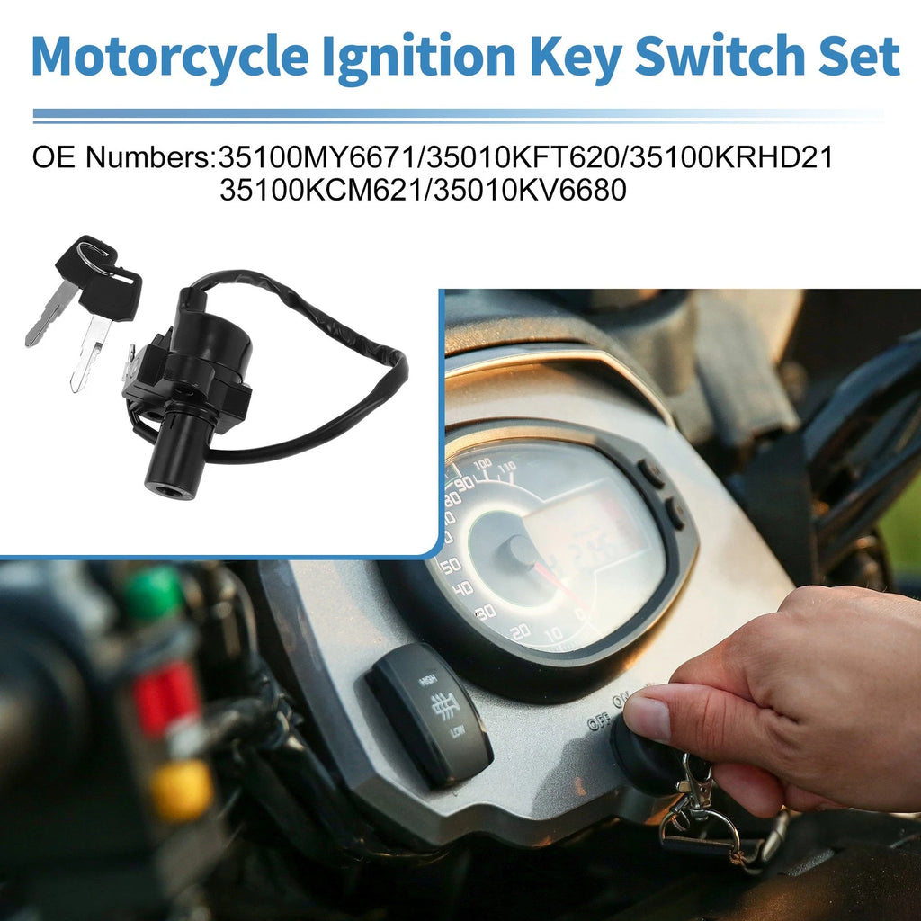 Ignition Key Switch Replacement for Honda XR650 XR650L (1993–2017)