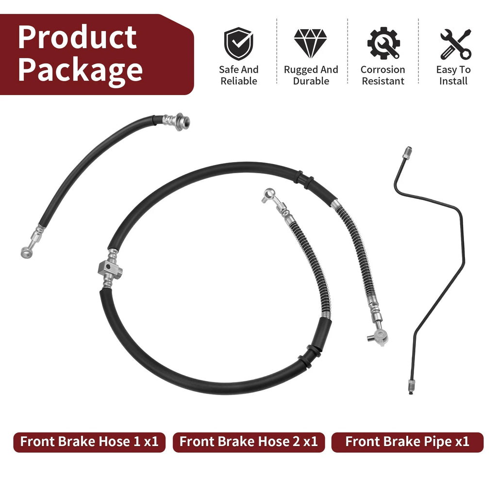 Front Brake Hose Line Kit for Yamaha Raptor 700/700R (2006–2024) 1PE-F5872-01-00