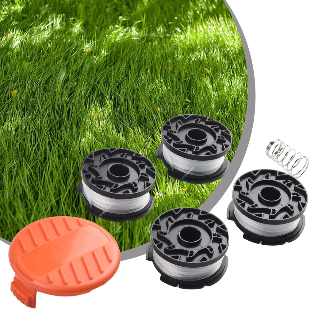 Trimmer Spool Line Kit for Garden Accessories (Flexible, Cap, Spring)