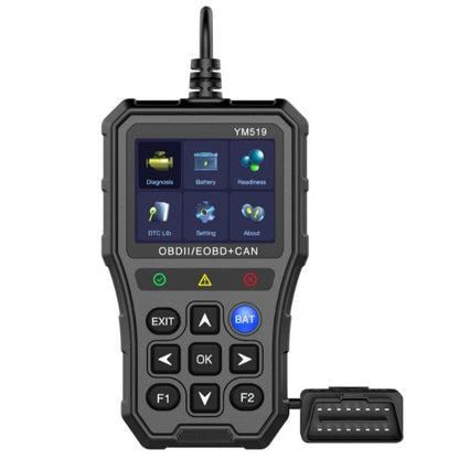 Black Automotive Diagnostic Scanner Car Engine Fault Code Reader Quick Setup
