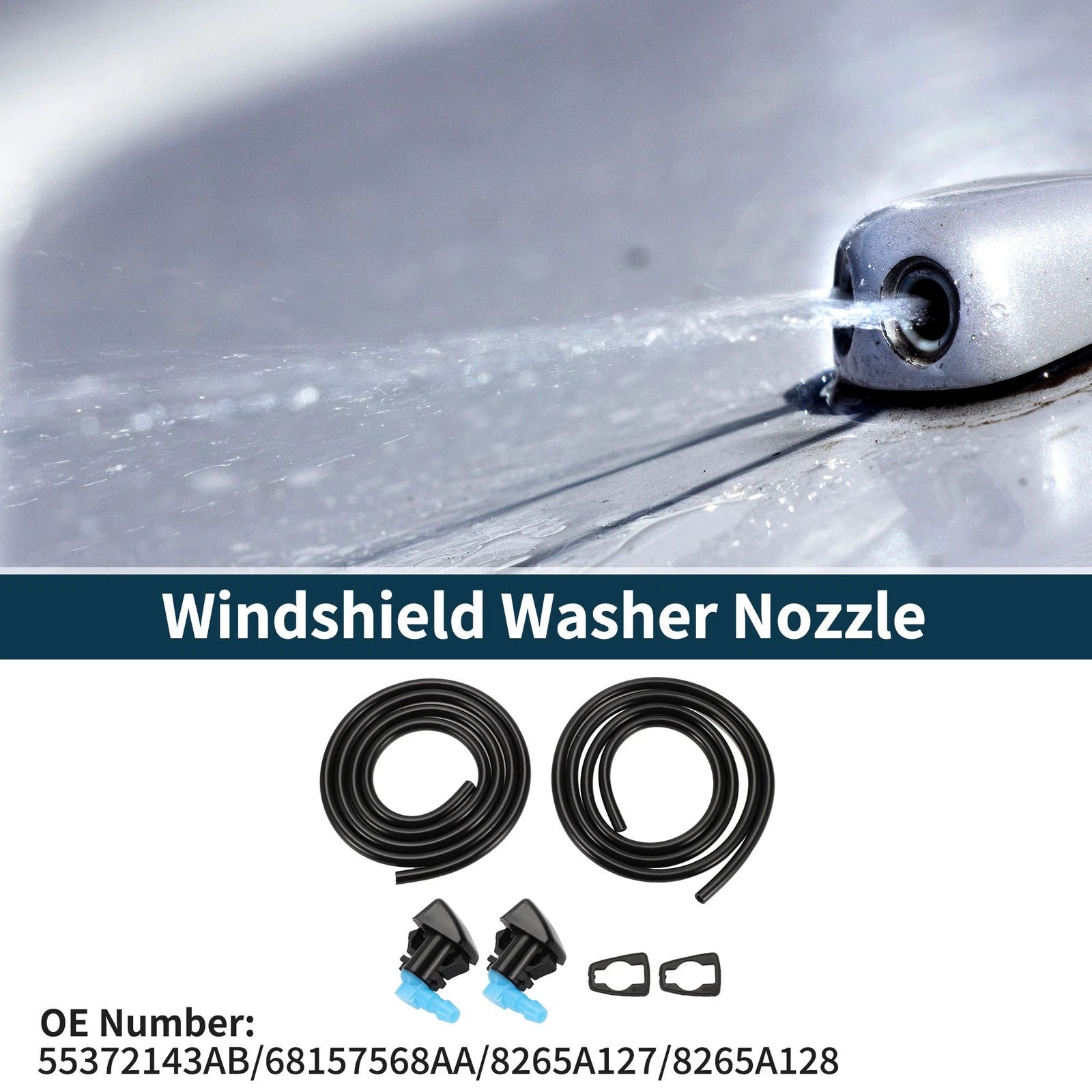 Windshield Washer Nozzle with Hose Replacement for Jeep Grand Cherokee (2014–2022)