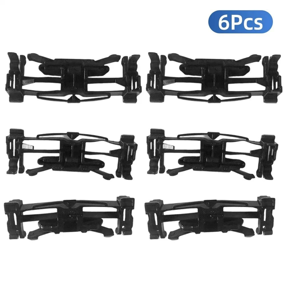 6X Black Plastic Roof Gutter Trim Clips for Ford Focus MK3 (2011–2018)