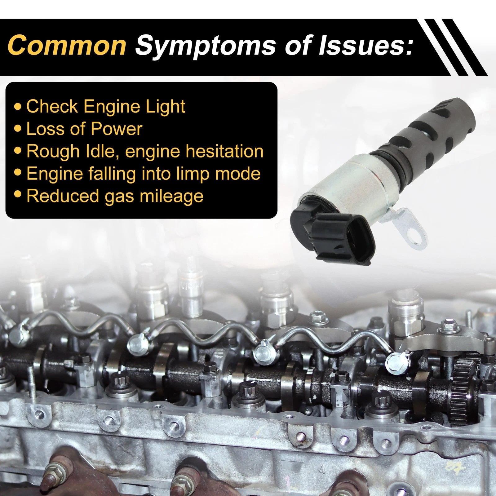 Engine Variable Valve Timing VVT Solenoid Replacement for Mazda 2 (2007–2015)