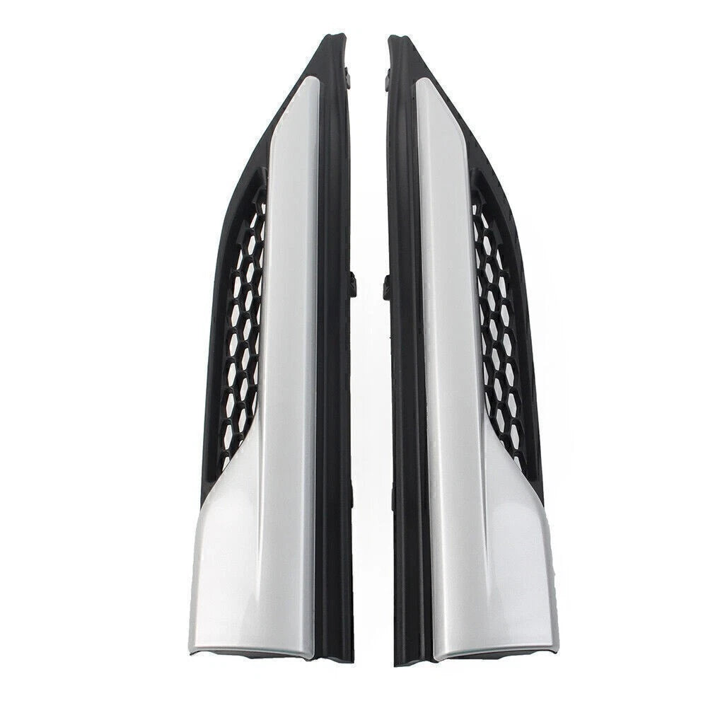2X Front Fender Side Upper Grill for Land Rover Range Rover Evoque (2012–2019) Silver
