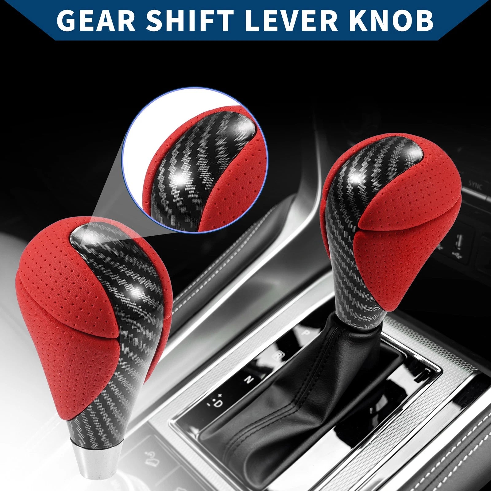 Gear Shift Knob Replacement for Lexus ES350 (2013–2015) Black Plastic