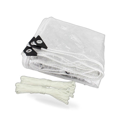 Clear PVC Heavy Duty Tarp 300x400cm Waterproof Cover with Grommets