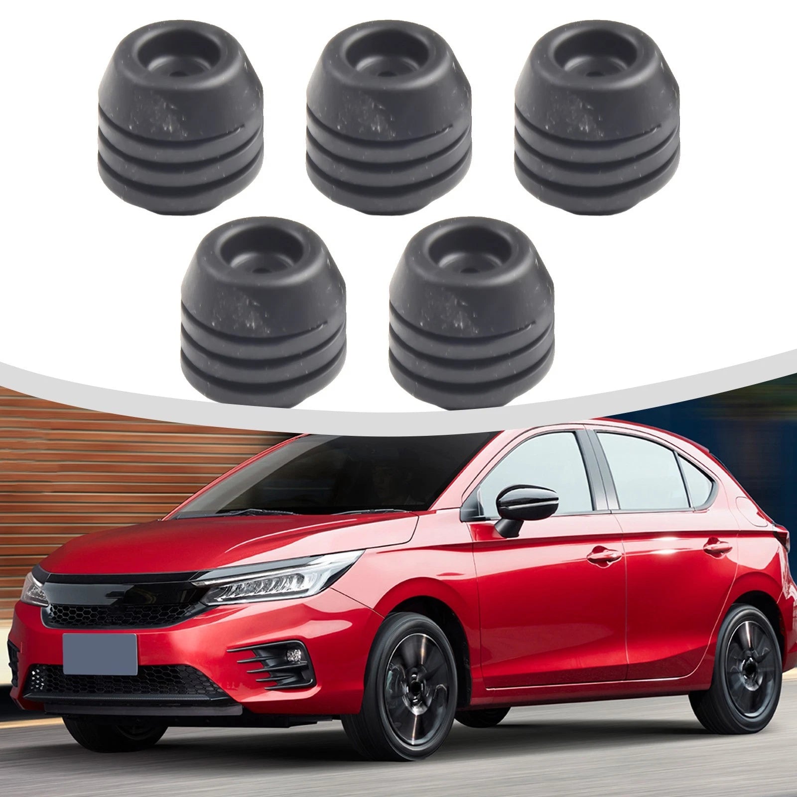 5pcs Car Door Damper Rubber Buffer Stoppers for Universal Vehicles