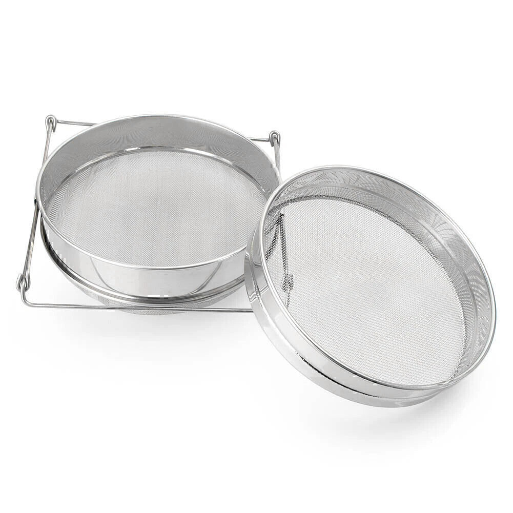 Adjustable Double Honey Sieve Strainer Filter for Beekeeping Equipment