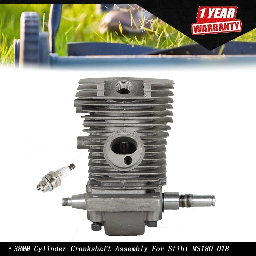 Cylinder Piston Crankshaft for MS170 MS180 018 017 Chainsaw (38mm)