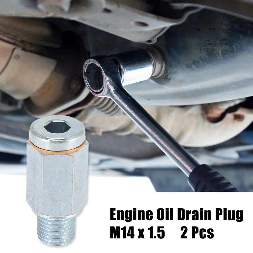 Engine Oil Drain Plug Replacement for VW Audi M14 x 1.5 Steel (2 Pack)