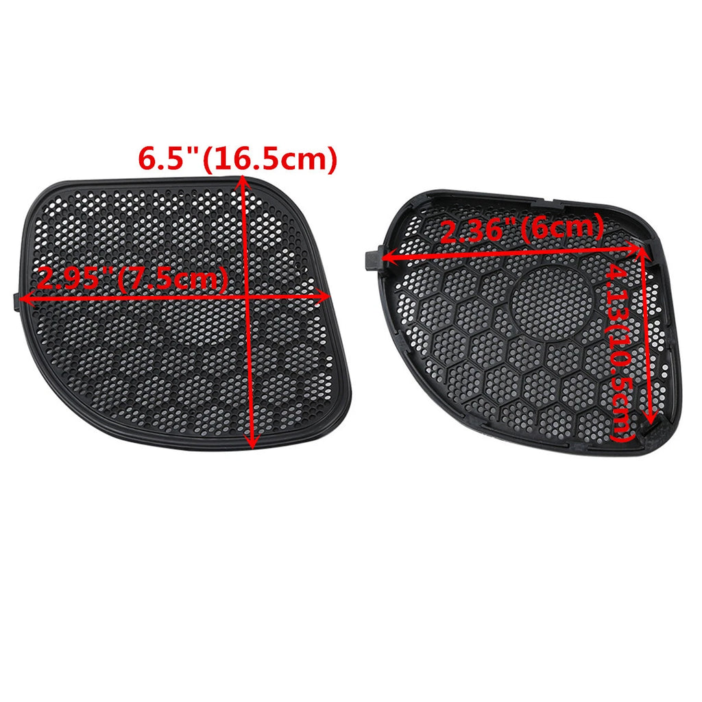 Front Fairing Speaker Grilles Mesh Covers for Harley Road Glide FLTRX (2015–2023)
