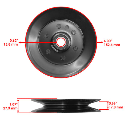 Deck Idler Pulley Replacement for Exmark 52 60 Lazer Z (AS) Mower (2008–2009)