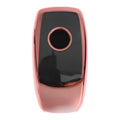 Rose Gold TPU Car Key Case with 3 Buttons for Mercedes-Benz E-Class (2017-2020)