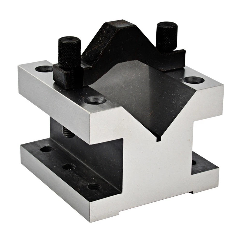 Set of 2 V-shaped Clamp Blocks 35x35x30mm for Grounding Matching